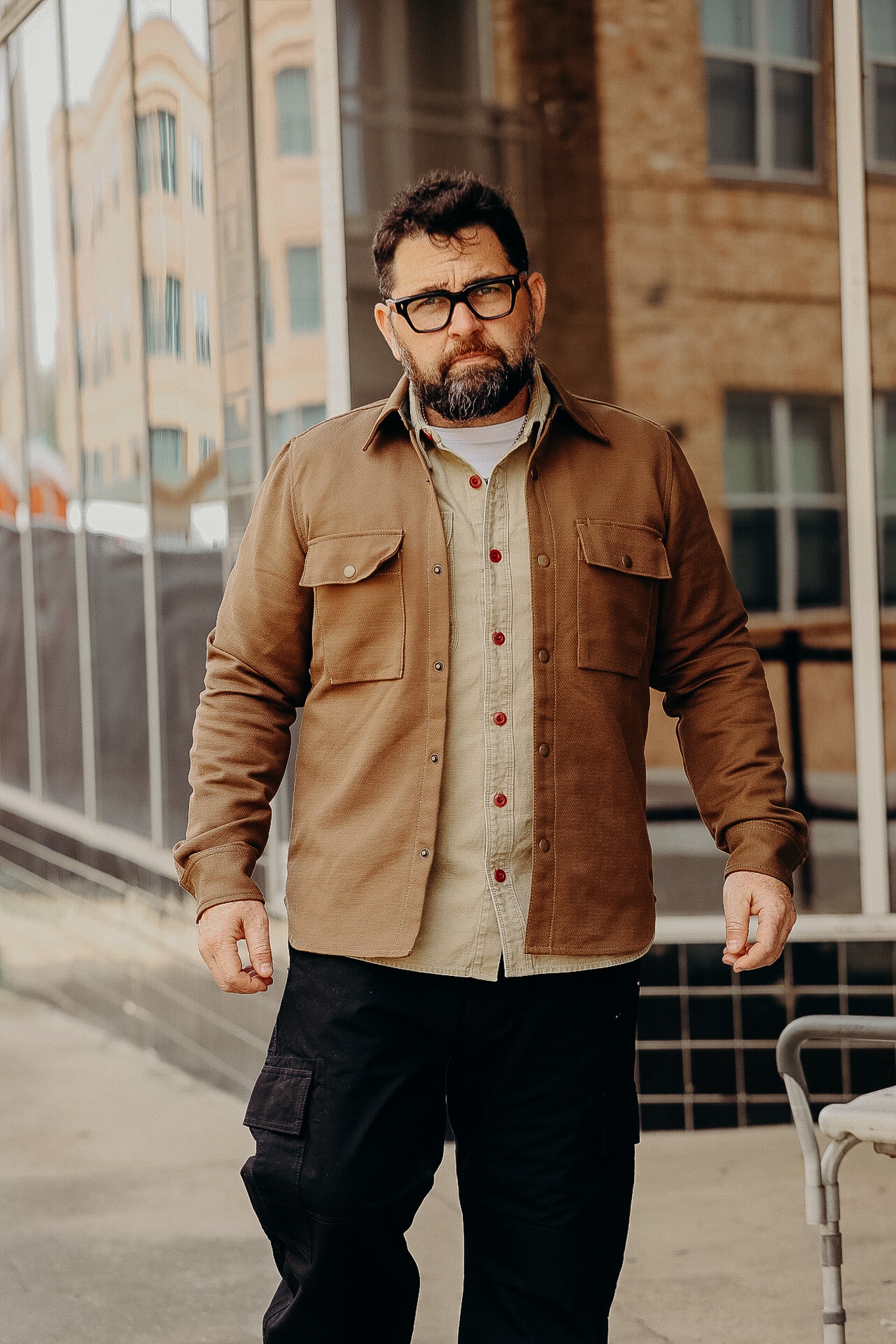 Oxford Overshirt- Brushed Brown – Iron Shop Provisions