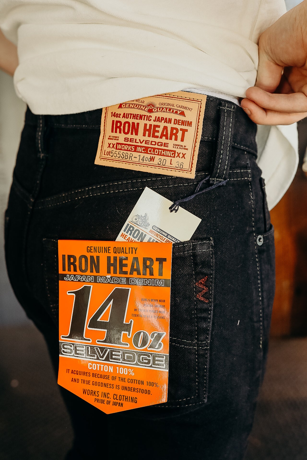 Iron Heart 14oz Slim Straight Cut Selvedge Jeans