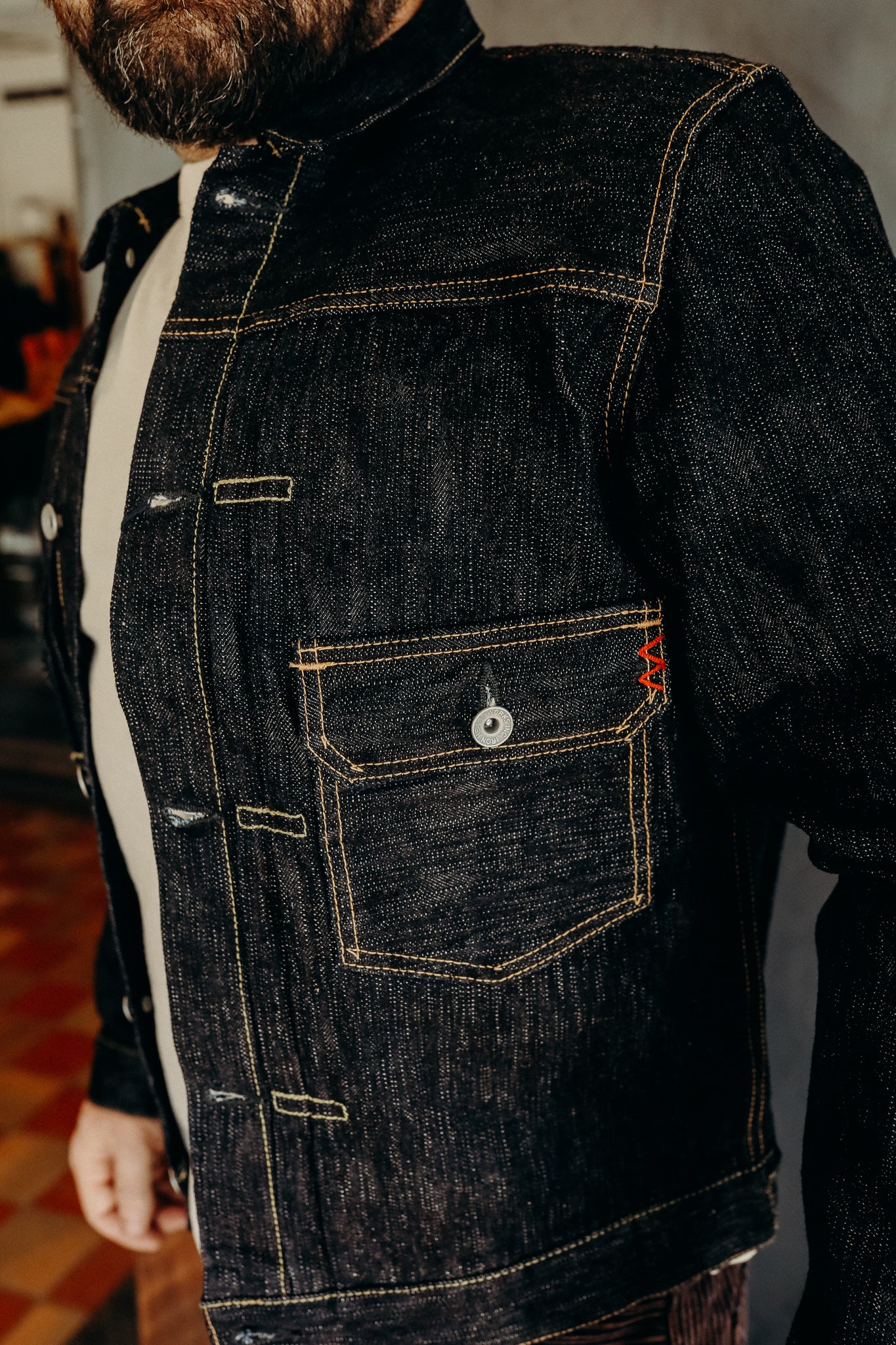 16oz Slubby Selvedge Denim Type II Jacket - Indigo