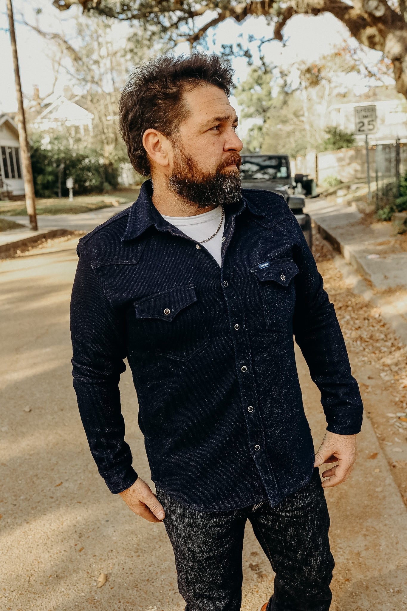 Kersey western Shirt - Indigo