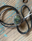 Large Oval Labradorite Bolo Slide