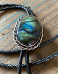 Large Oval Labradorite Bolo Slide