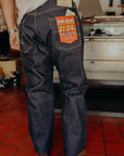 21/23oz Ultra Heavy Raw Selvedge Denim Medium/High Rise Tapered Cut Jeans - Indigo IH-888S-UHR