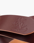 OGL Double Prong Garrison Buckle Leather Belt - Hand-Dyed Brown OGL-BELT-DPGAR-BRN