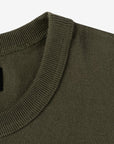 11oz Cotton Knit Crew Neck T-Shirt - Olive IHT-1600-OLV