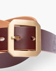 OGL Single Prong Garrison Buckle Leather Belt - Hand-Dyed Brown