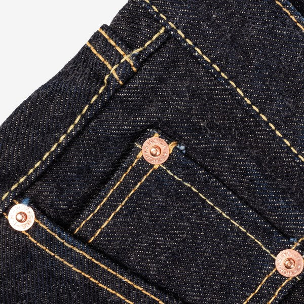 19oz Left Hand Twill Selvedge Denim Super Slim Cut Jeans - Indigo IH-555S-19L