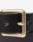 Heavy Duty "Tochigi" Leather Belt - BLACK