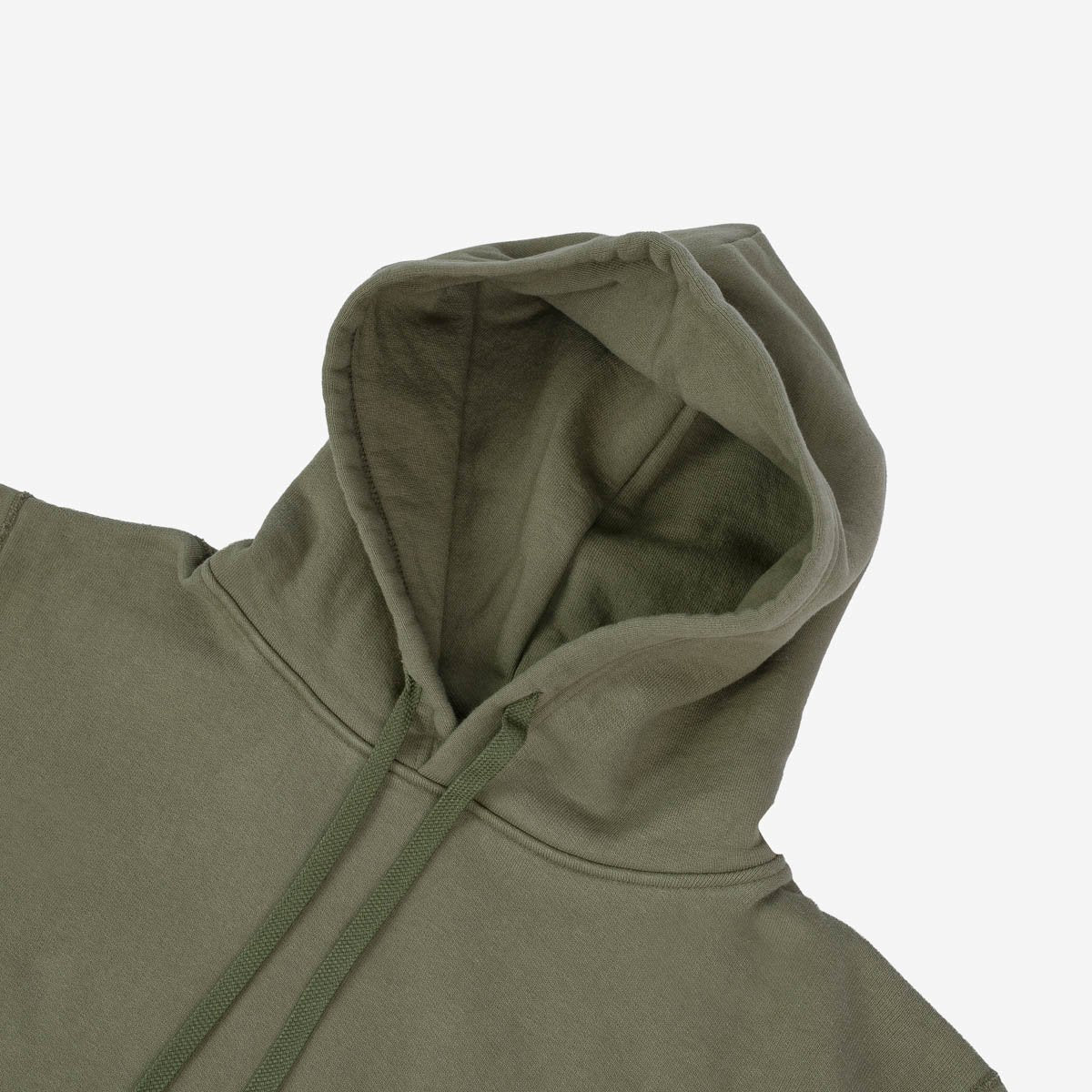 14oz Ultra Heavyweight Loopwheel Cotton Hoodie - Olive – Iron Shop