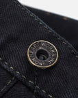 888 14oz Selvedge Denim Medium/High Rise Tapered - Indigo Overdyed Black IH-888S-142OD