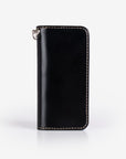 Long Shell Cordovan Wallet - Black IHG-03-BLK