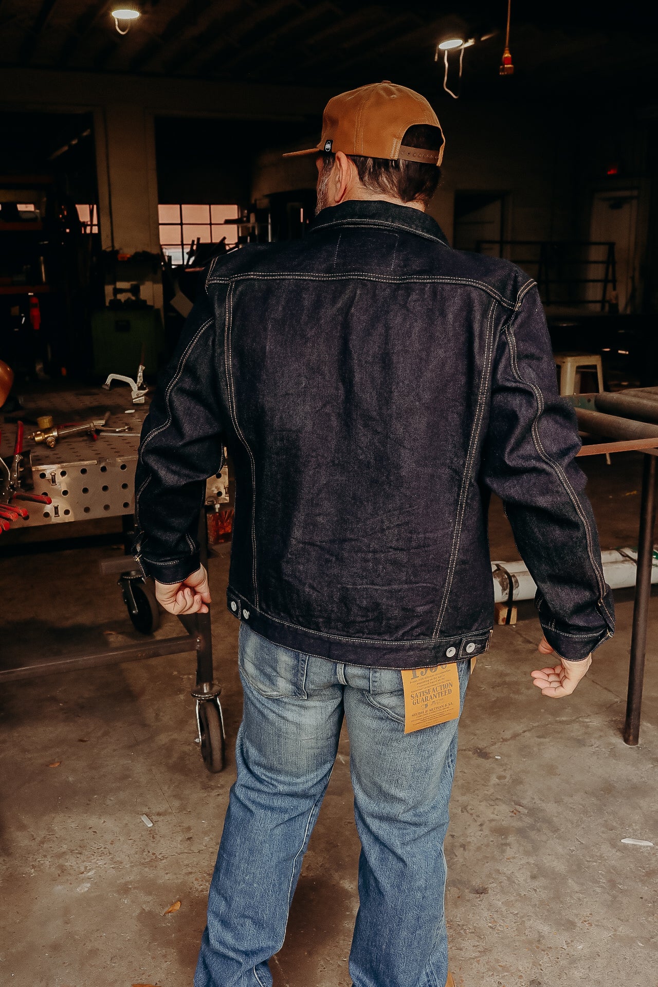 14oz Selvedge Denim Modified Type III Jacket - Indigo IH-526J-142