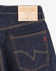 21/23oz Ultra Heavy Raw Selvedge Denim Medium/High Rise Tapered Cut Jeans - Indigo IH-888S-UHR