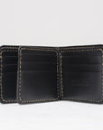 Calf Folding Wallet - Black IHG-035-BLK