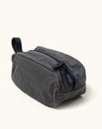 Drifter Dopp Kit - Slate Grey Waxed Canvas