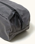 Drifter Dopp Kit - Slate Grey Waxed Canvas