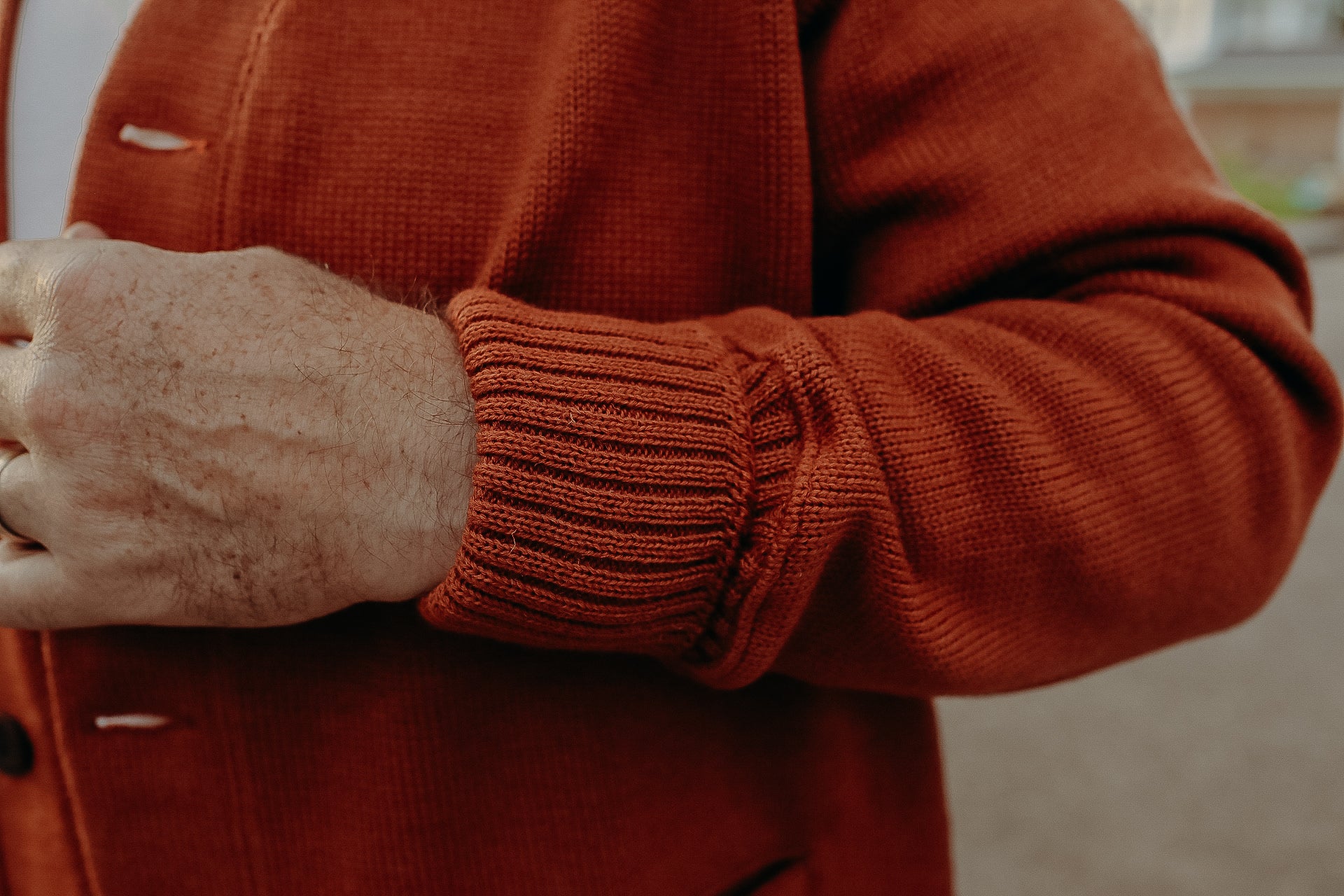 Classic Cardigan - Burnt Orange