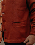 Classic Cardigan - Burnt Orange