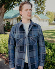 EXTRA HEAVY FLANNEL SHIRT-Blue