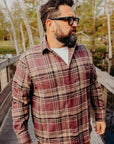 Utility Flannel-Burgandy Oak