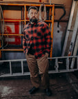 Flannel Work Shirt- Red Ombre