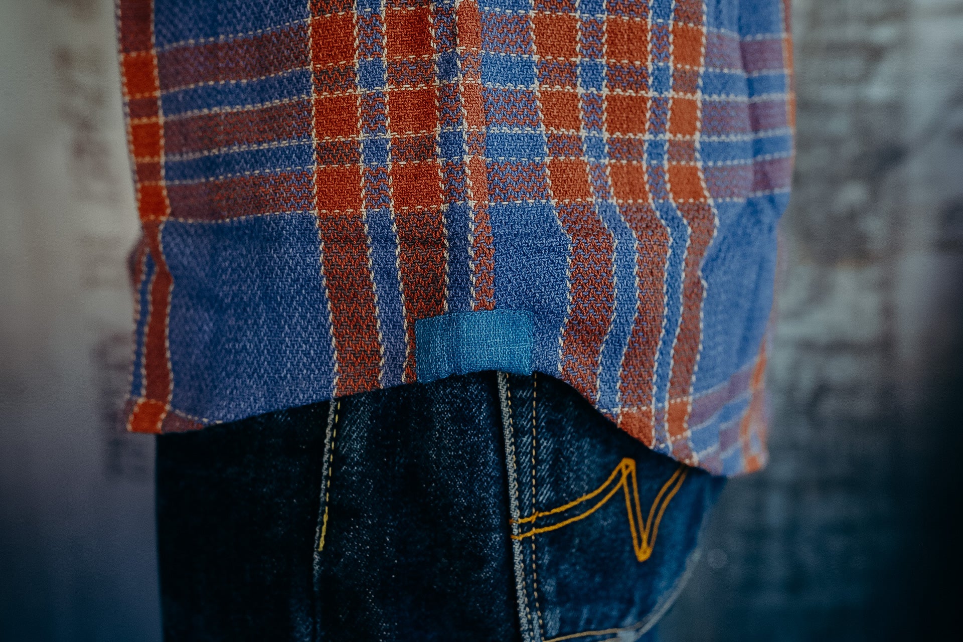 Ames Workshirt- indigo catechu big plaid