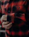 Flannel Work Shirt- Red Ombre