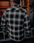 Flannel Work Shirt- White Ombre