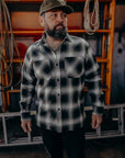 Flannel Work Shirt- White Ombre