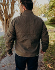 The Bomber Jacket- Olive Dry Wax