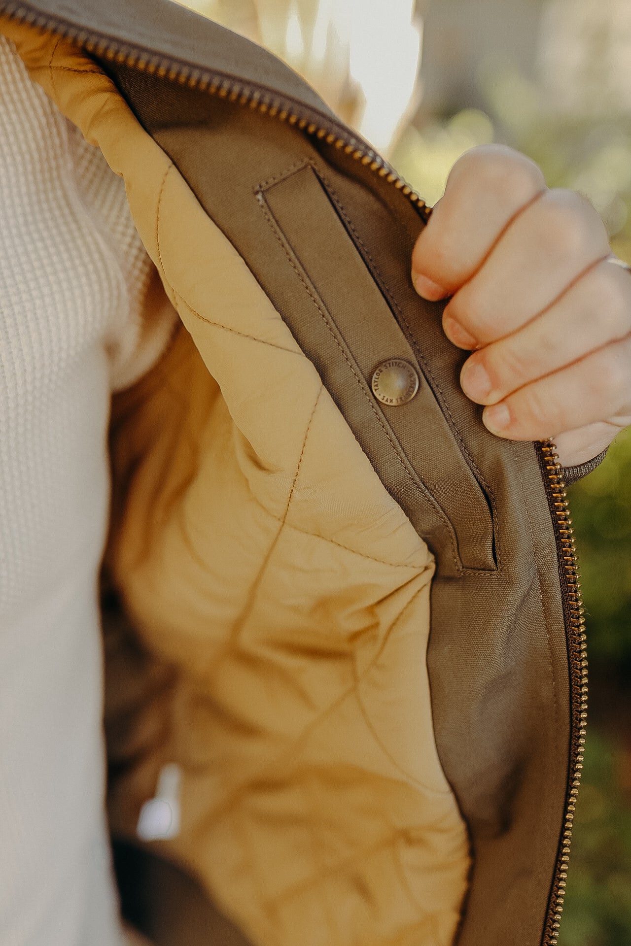 The Bomber Jacket- Olive Dry Wax