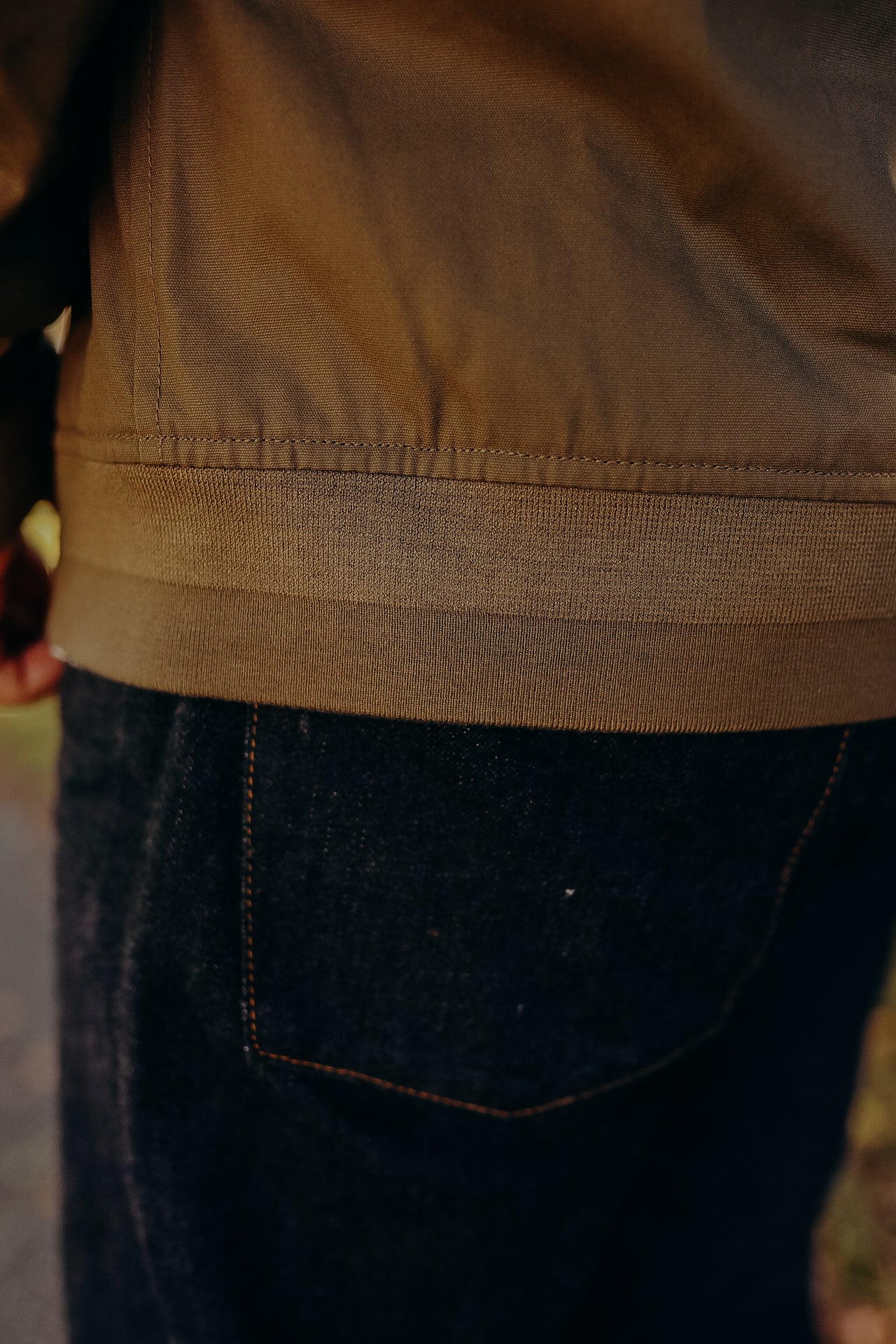 The Bomber Jacket- Olive Dry Wax