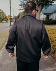 Coaches Jacket- Charcoal Wool