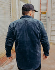 11oz Corduroy Western Shirt - Navy IHSH-398-NAV