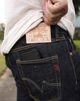 21oz Selvedge Denim Slim Straight Cut Jeans - Indigo IH-666S-21