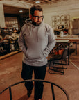 14oz Ultra Heavyweight Loopwheel Cotton Hoodie - GREY