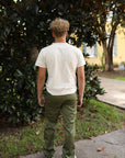 CHINO PANTS -Army Green (1874)