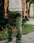 CHINO PANTS -Army Green (1874)