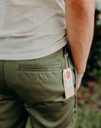 CHINO PANTS -Army Green (1874)