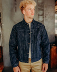 INDIGO "RAIN" KASURI SELVEDGE JACKET (D4589)