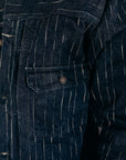 INDIGO "RAIN" KASURI SELVEDGE JACKET (D4589)