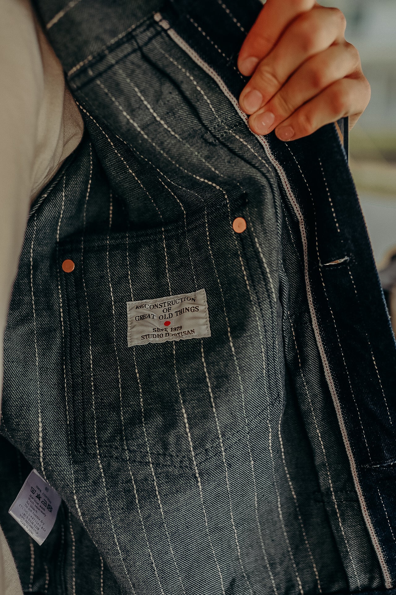 INDIGO &quot;RAIN&quot; KASURI SELVEDGE JACKET (D4589)