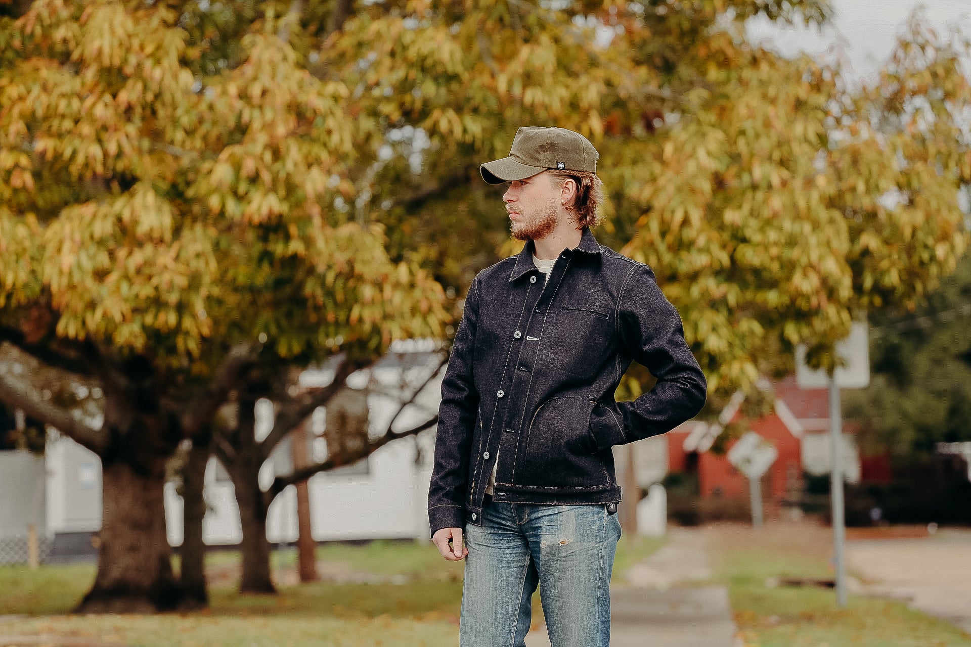 LINED SUPPLY JACKET- 15OZ INDIGO