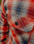 Fiction Romance Work Shirt- Red Twill Check (SC29365)