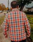 Fiction Romance Work Shirt- Red Twill Check (SC29365)