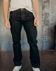 14oz Selvedge Denim Straight Cut Jeans - Indigo Overdyed Black IH-634S-142od