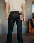 14oz Selvedge Denim Straight Cut Jeans - Indigo Overdyed Black IH-634S-142od