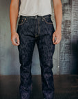 16oz Slubby Selvedge Denim Relaxed Tapered Cut Jeans - Indigo IH-888S-SLB