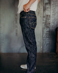 16oz Slubby Selvedge Denim Relaxed Tapered Cut Jeans - Indigo IH-888S-SLB