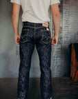 16oz Slubby Selvedge Denim Relaxed Tapered Cut Jeans - Indigo IH-888S-SLB